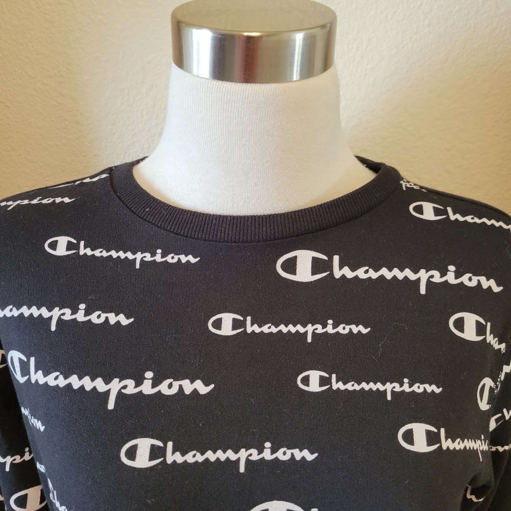 Champion Solid Script Campus French Terry Sweatsh… - image 3